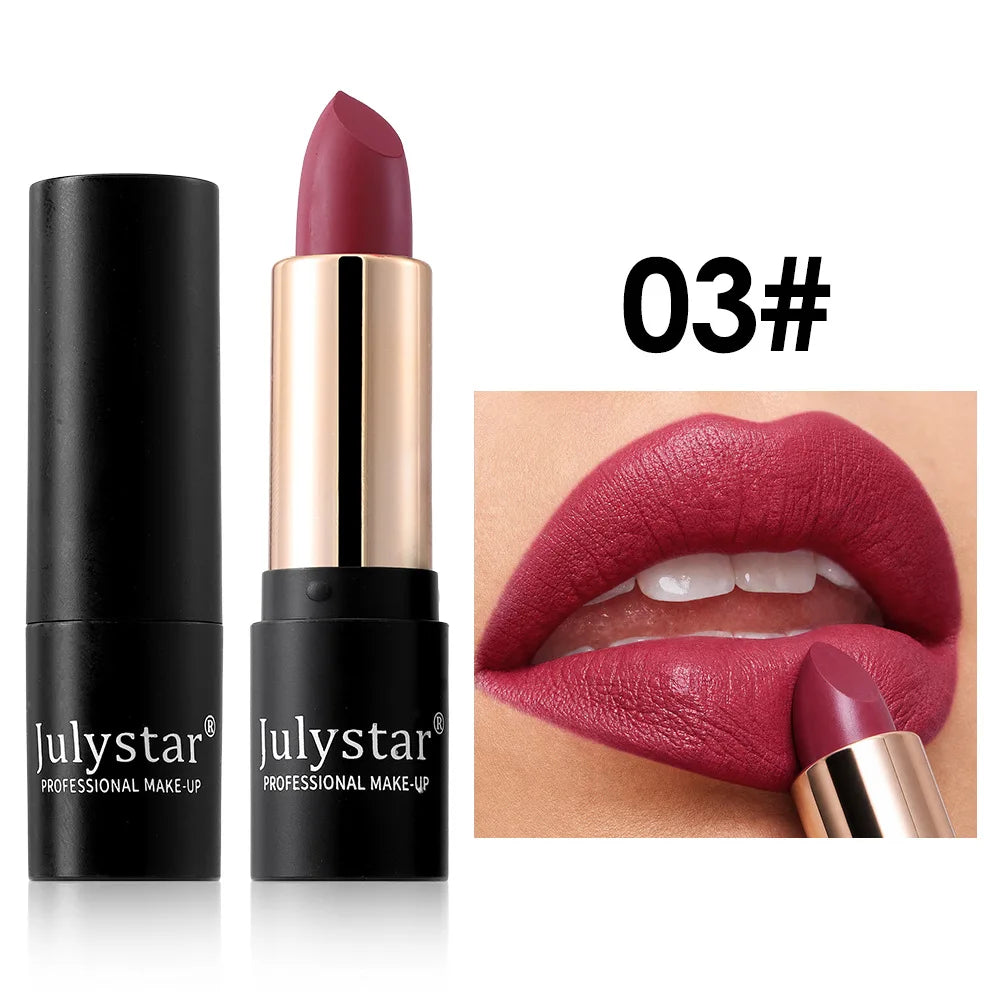 Velvet Matte Lipstick – Waterproof, High Pigment & Hydrating Velvet Matte Lipstick SWANS 03