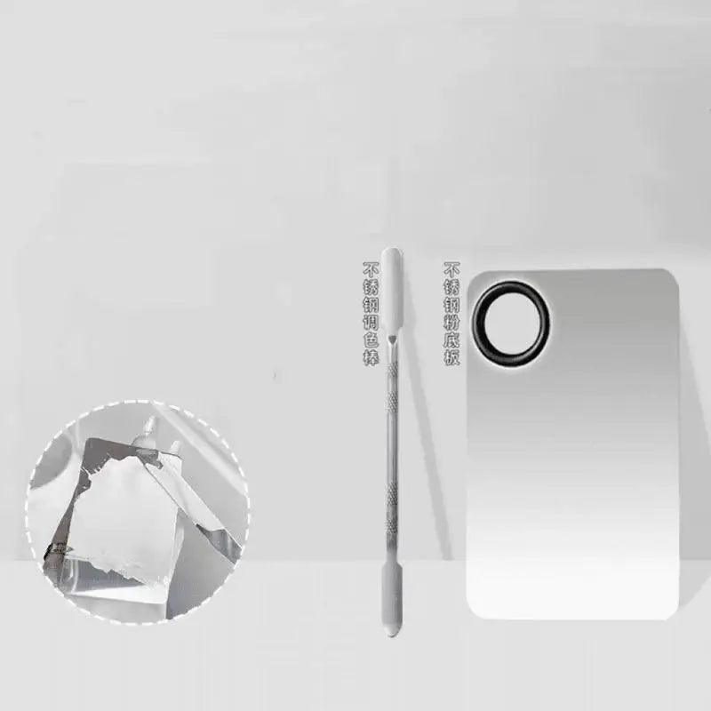 Makeup Mixing Palette with Spatula, Brush & Puff – YOVIP Makeup Mixing Palette SWANS A3