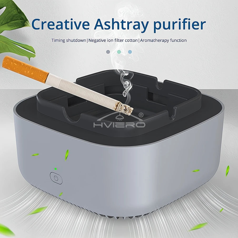 SWANS Negative Ion Air Purifier Ashtray – Smokeless Odor Filter Air Purifier Ashtray SWANS