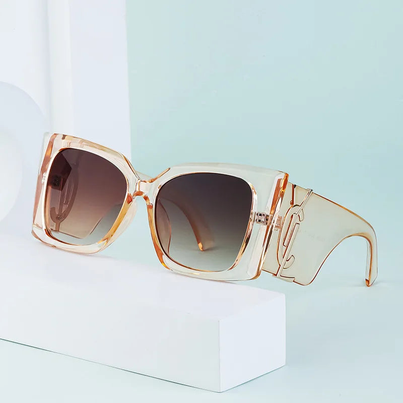 TOYEARN Oversized Cat Eye Sunglasses UV400 Vintage Shades Cat Eye Sunglasses SWANS