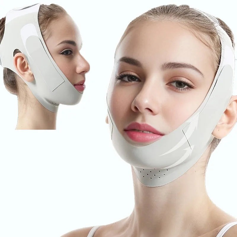 V-Shape Face Lifting Strap – Adjustable Slimming Bandage Face Lifting Strap SWANS