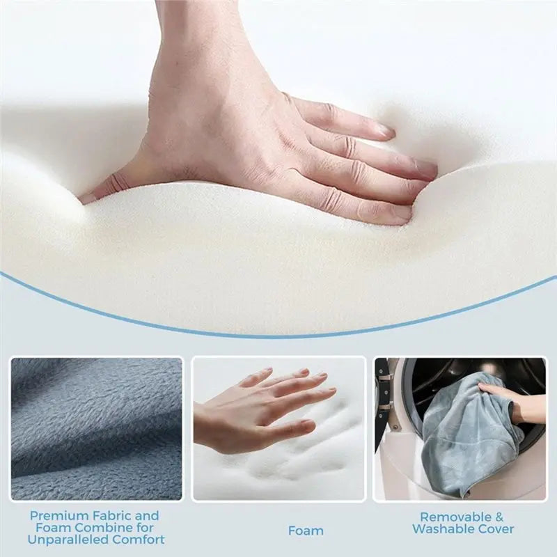Leg Elevation Pillow – Adjustable 2-Level Foam Wedge Support Leg Wedge Pillow SWANS