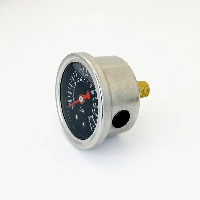 0–15 PSI Liquid-Filled Pressure Gauge 40mm 1/8" NPT | Fuel & Hydraulic Pressure Gauge SWANS one size Silver