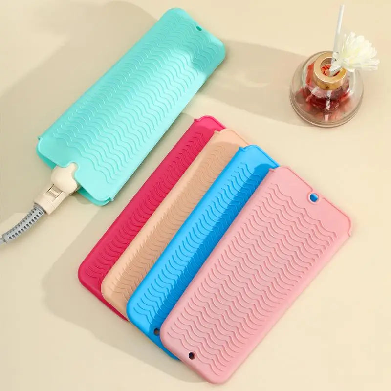 Silicone Heat-Resistant Curling Iron Cover & Storage Pouch Hair Tool Protector SWANS