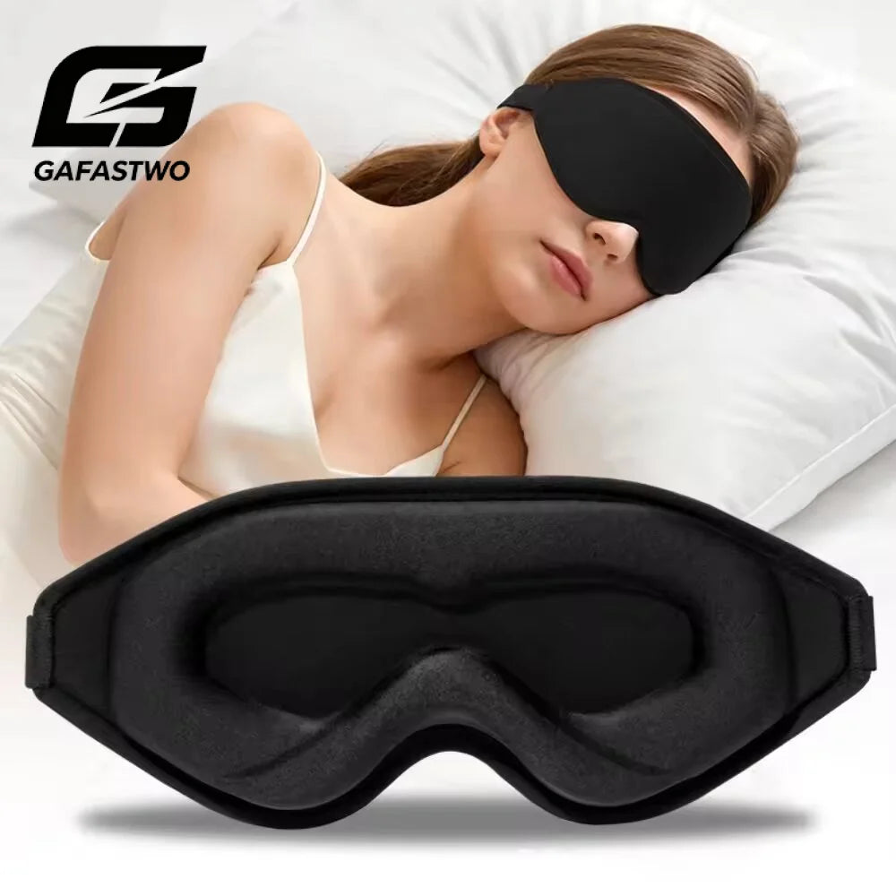3D Memory Foam Blackout Sleep Eye Mask – Adjustable & Breathable Sleep Eye Mask SWANS