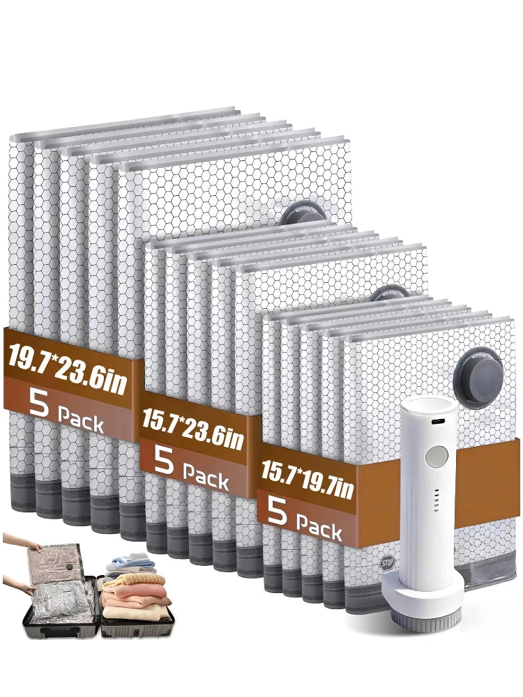 Vacuum Compression Bags for Travel – Clothes & Blanket Storage Vacuum Storage Bag SWANS