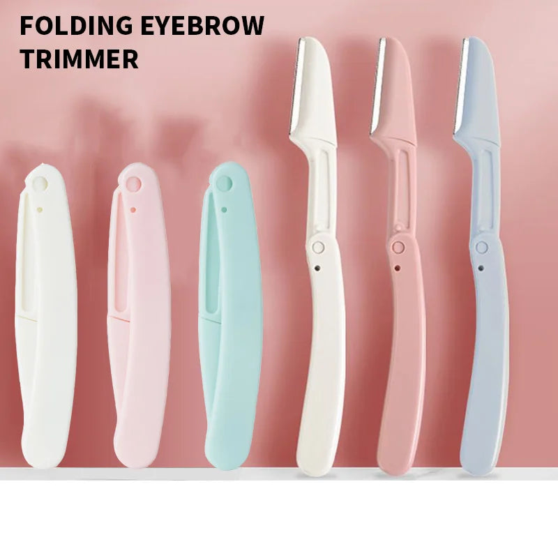 SWANS 3-Pack Foldable Eyebrow Trimmer Razor – Women's Beauty Tool Eyebrow Trimmer Razor SWANS