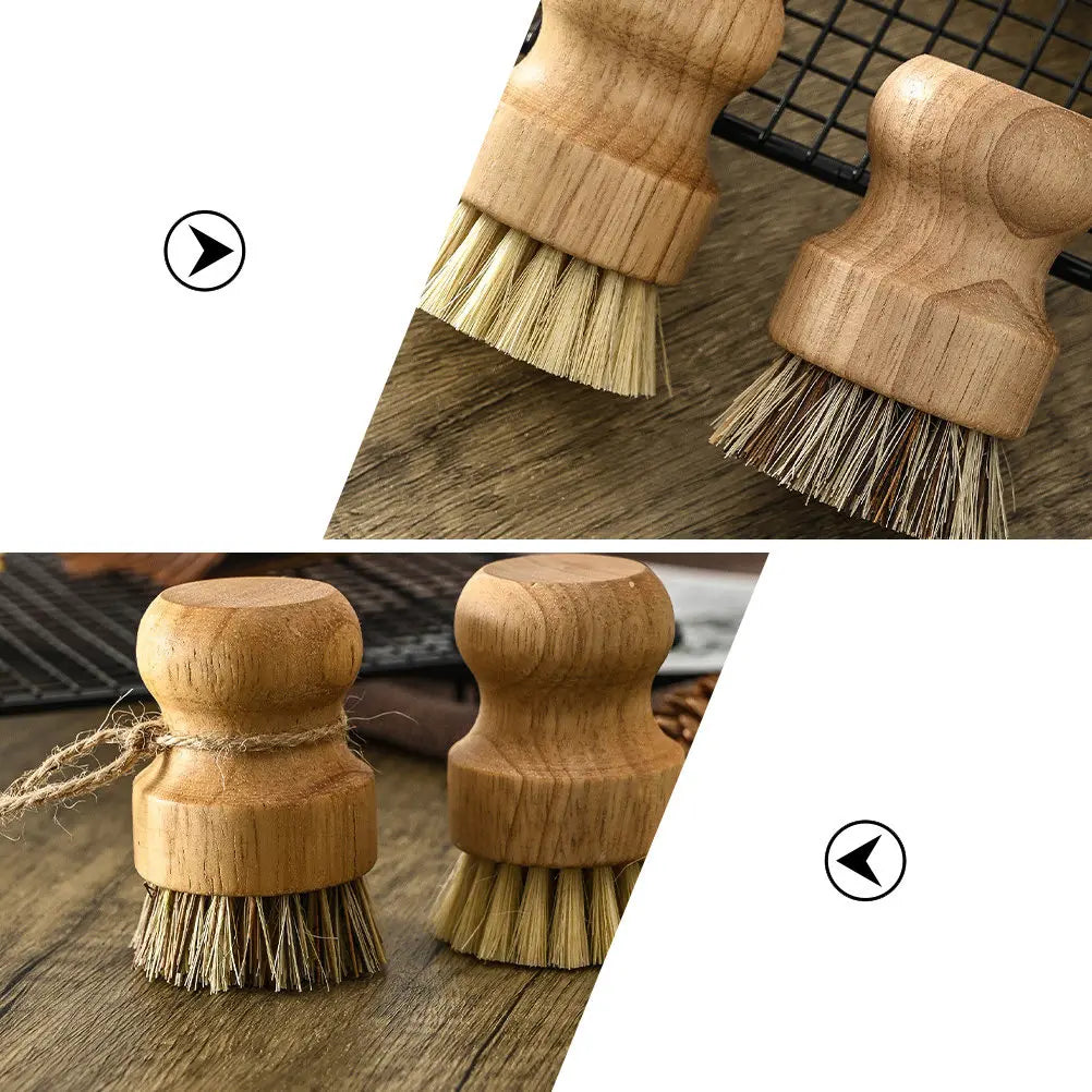 ROSENICE 2-Pack Wok Brush Dish Scrubber – Kitchen Pot Cleaner Kitchen Scrub Brush SWANS