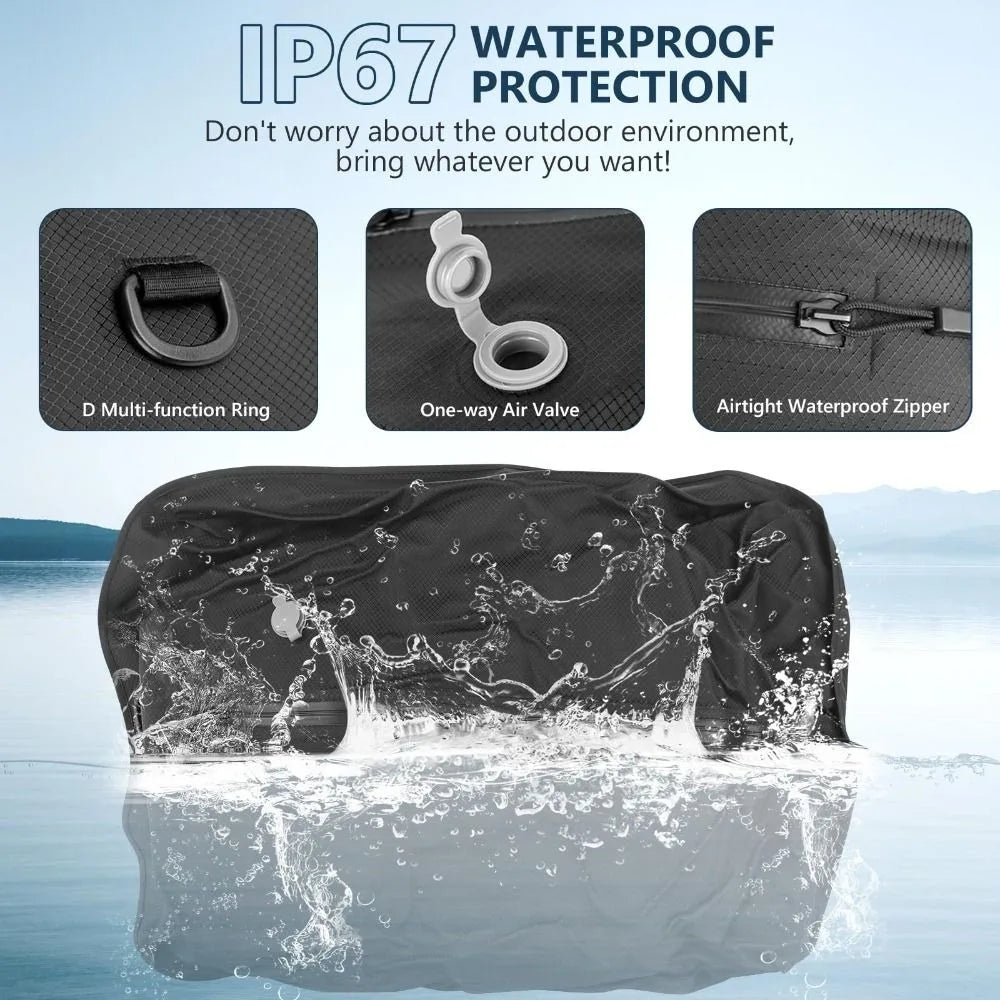 Vacuum Compression Bags for Travel – Waterproof Space Saver Vacuum Storage Bag SWANS