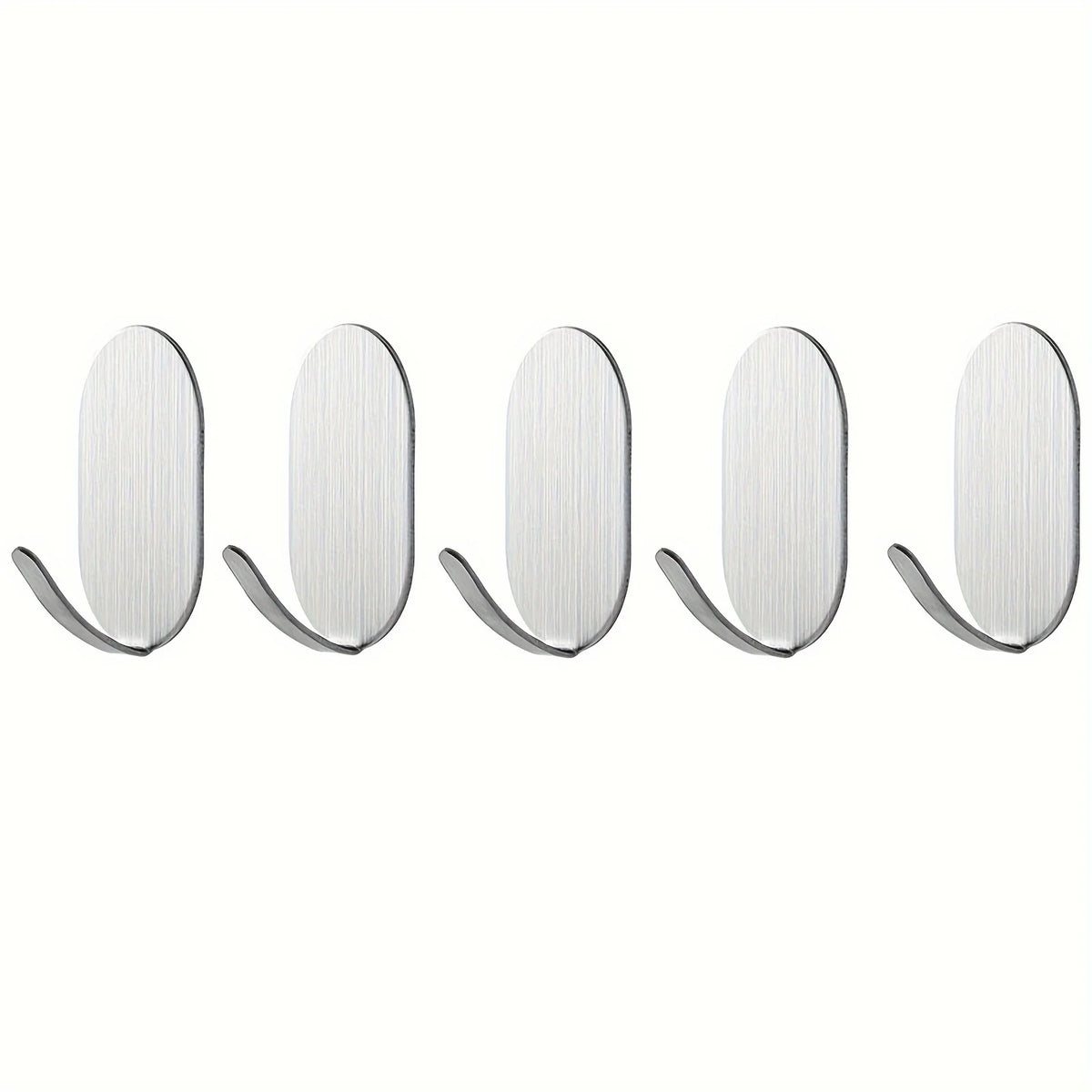 SWANS Heavy Duty Self-Adhesive Wall Hooks – No-Drill Adhesive Wall Hooks SWANS Silver