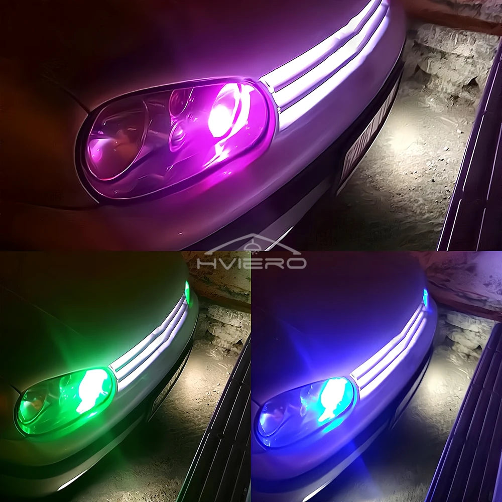 T10 W5W RGB LED Car Interior Bulbs 12V with Remote Control RGB Car LED Bulbs SWANS