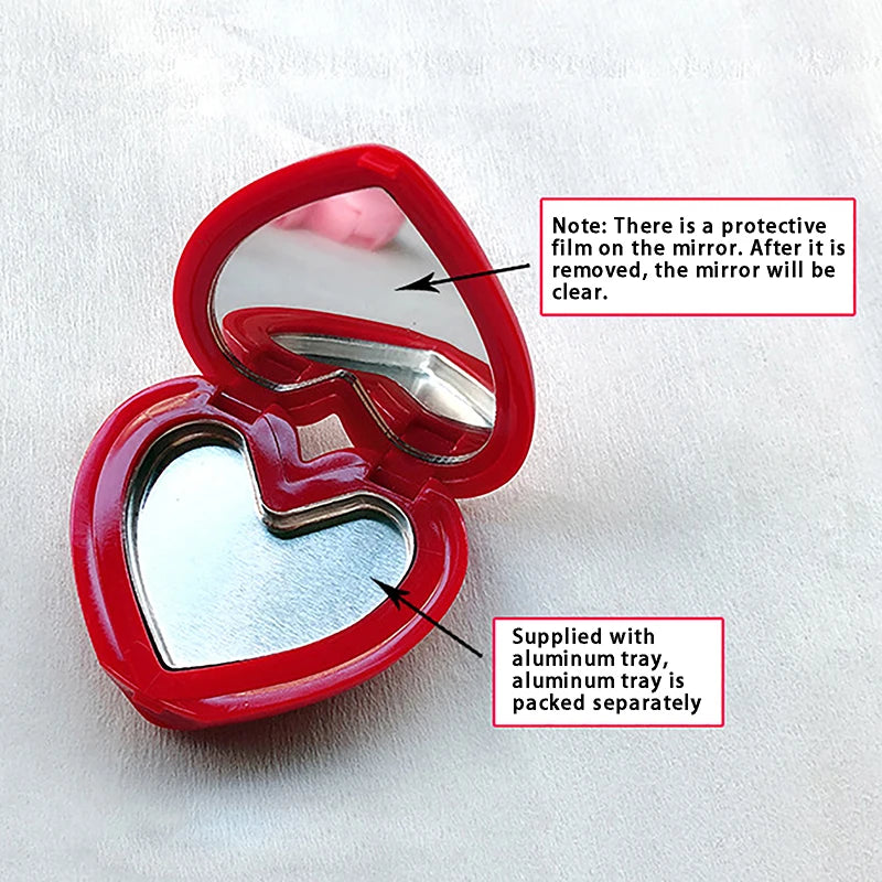 Heart Shape Refillable Makeup Palette Case with Mirror Makeup Palette Case SWANS
