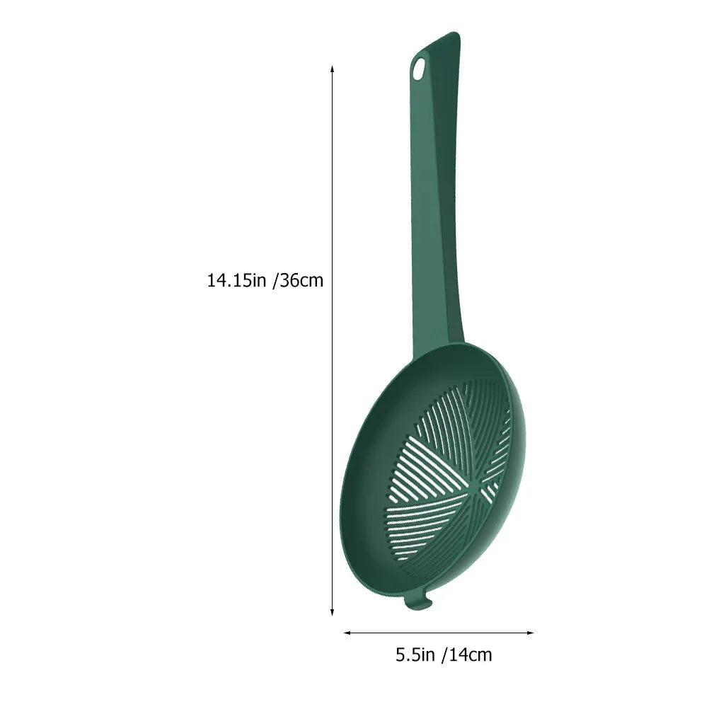 2-Pack Slotted Strainer Spoons – Heat-Resistant Colander Set Kitchen Strainer Spoon SWANS