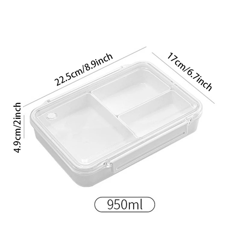 SWANS Divided Lunch Box – Portable Sealed Food Storage Container Divided Lunch Box SWANS 950ml