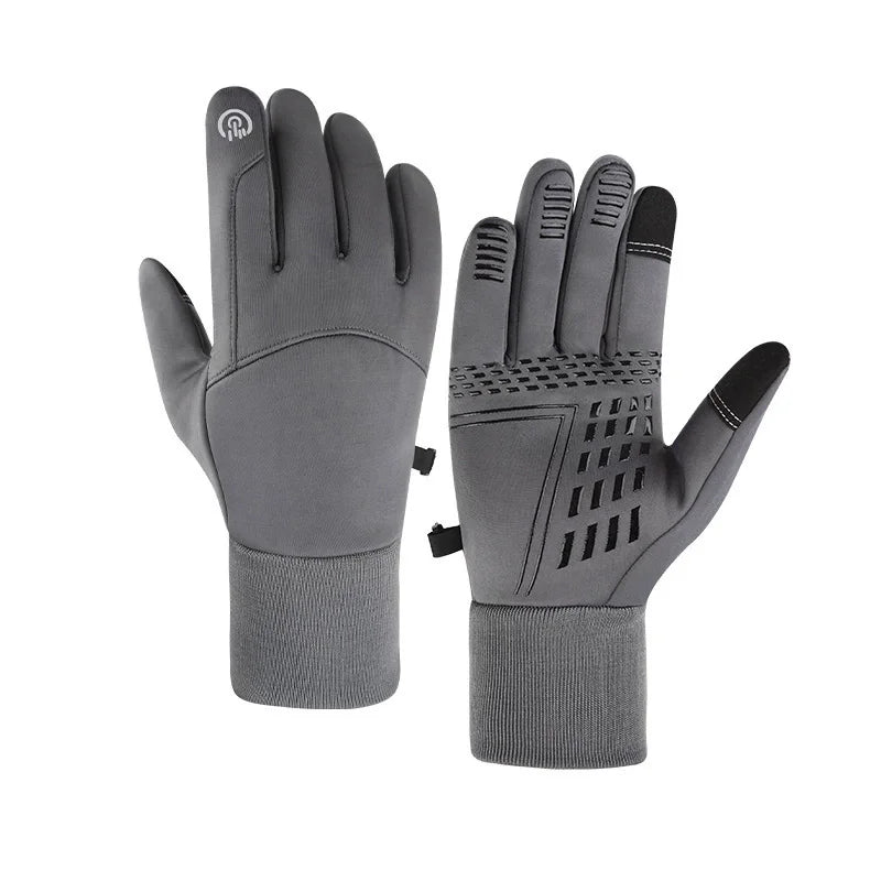 Windproof Waterproof Touch Screen Gloves – Cycling & Skiing Outdoor Sport Gloves SWANS Gray02 L