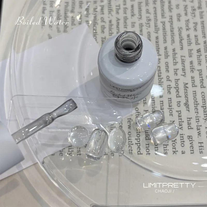 Clear Cat Eye Gel Polish – Ice Transparent Magnetic UV Nail Art Cat Eye Gel Polish SWANS