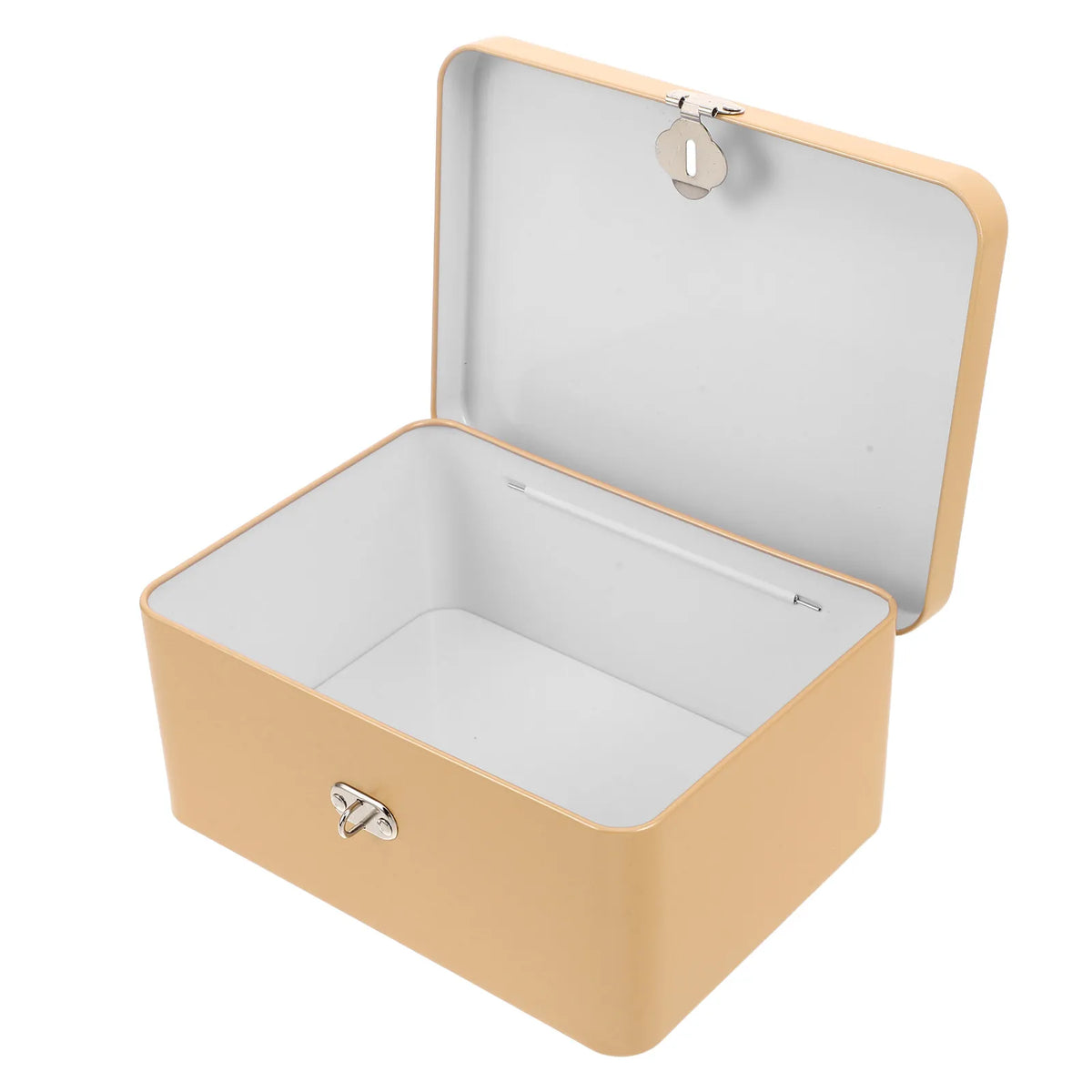 Retro Tin Storage Box with 3-Digit Combination Lock | Vintage Lockable Storage Box SWANS