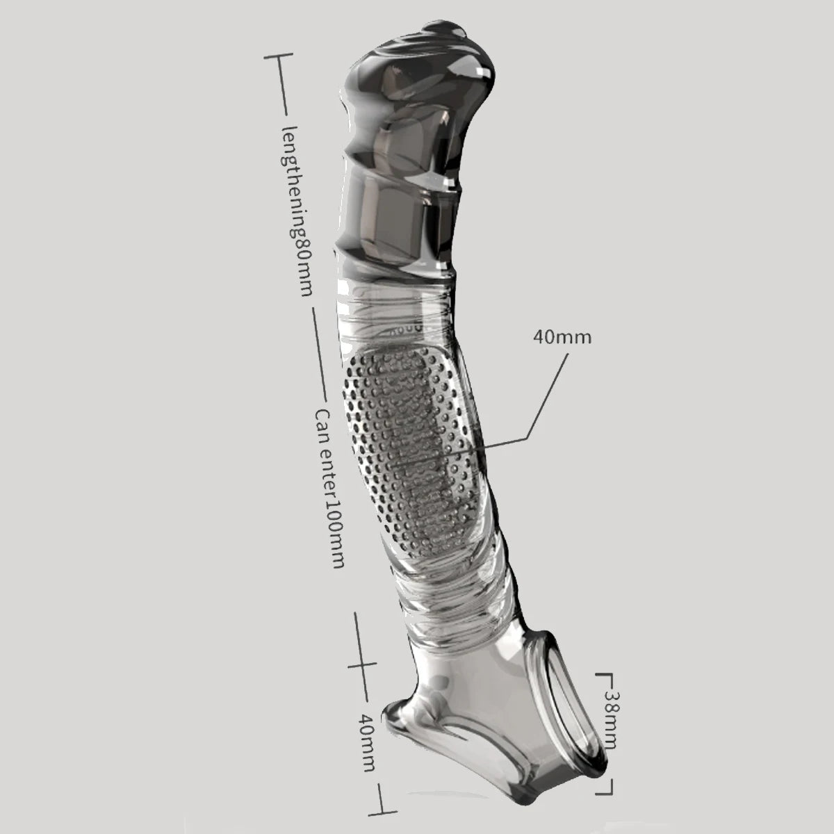 Textured Penis Sleeve TPE G-Spot Stimulating Intimacy Enhancer Intimacy Sleeve SWANS YQ