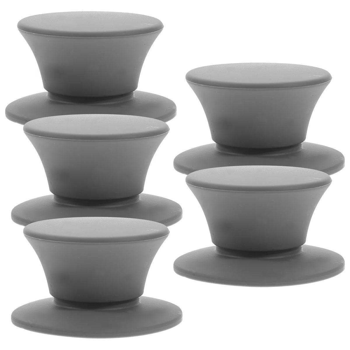 5-Pack Silicone Pot Lid Knobs – Universal Non-Slip Replacement Cookware Lid Knob SWANS