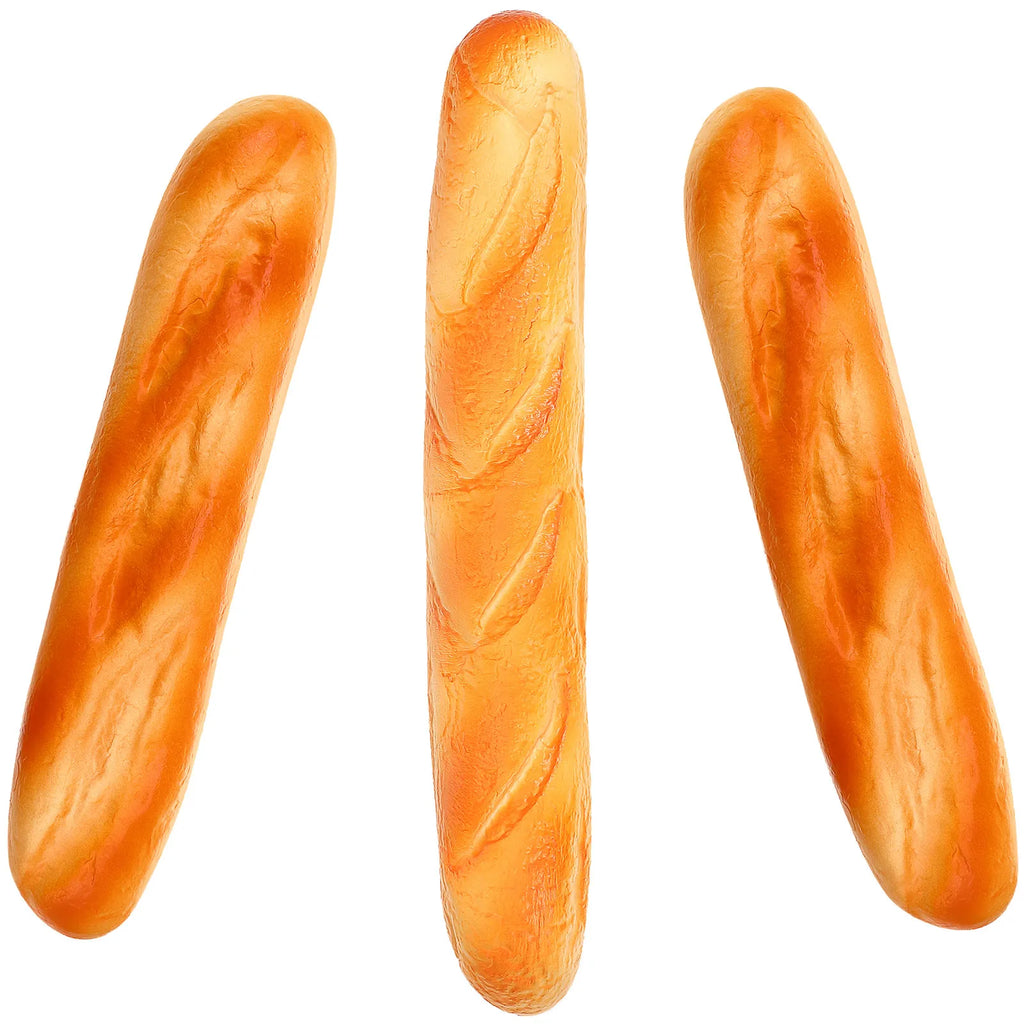 3-Pack Artificial French Bread Baguette Props – Bakery Display Artificial Food Prop SWANS other