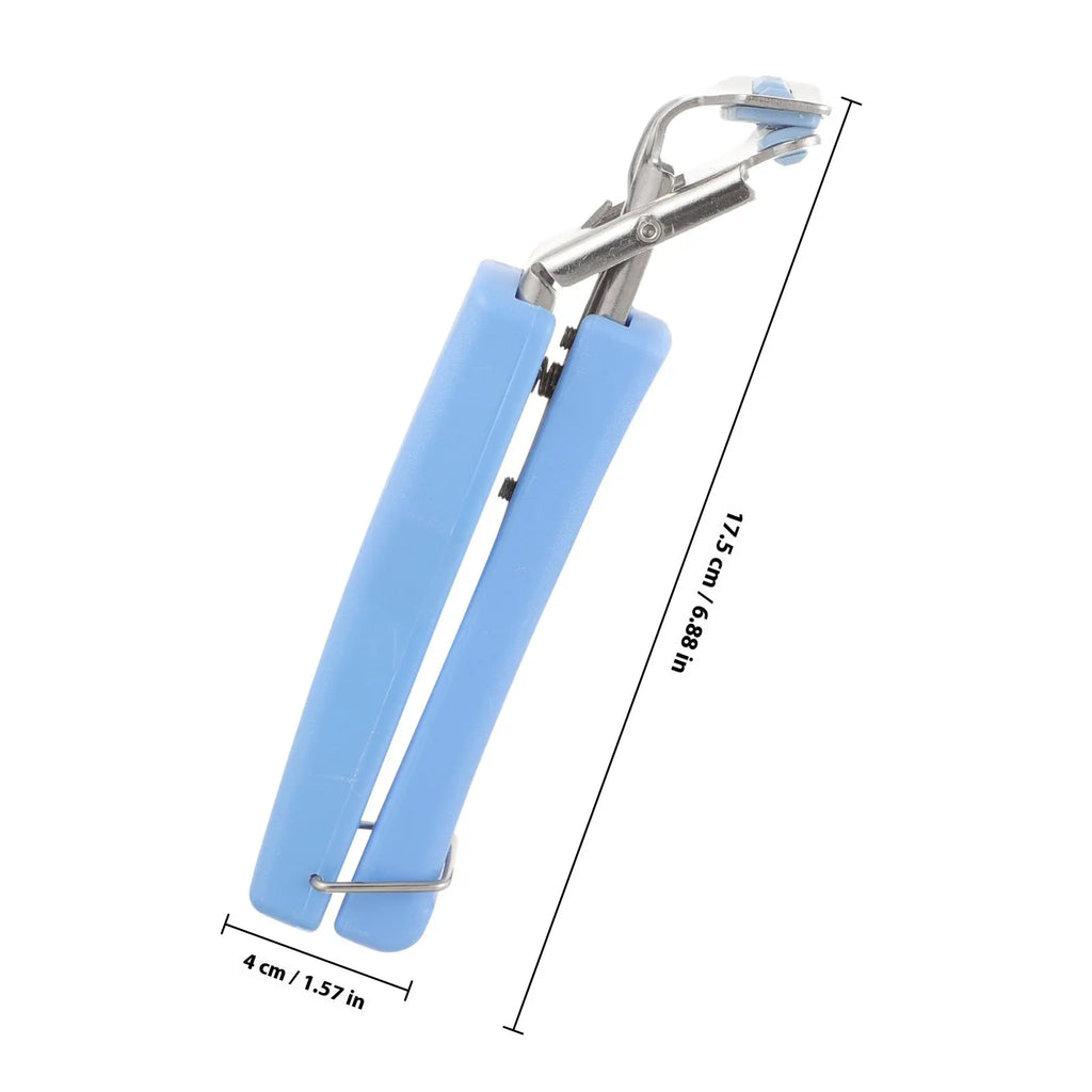 Stainless Steel Hot Plate Gripper – Anti-Scald Bowl & Pan Lifter Kitchen Plate Gripper SWANS Blue