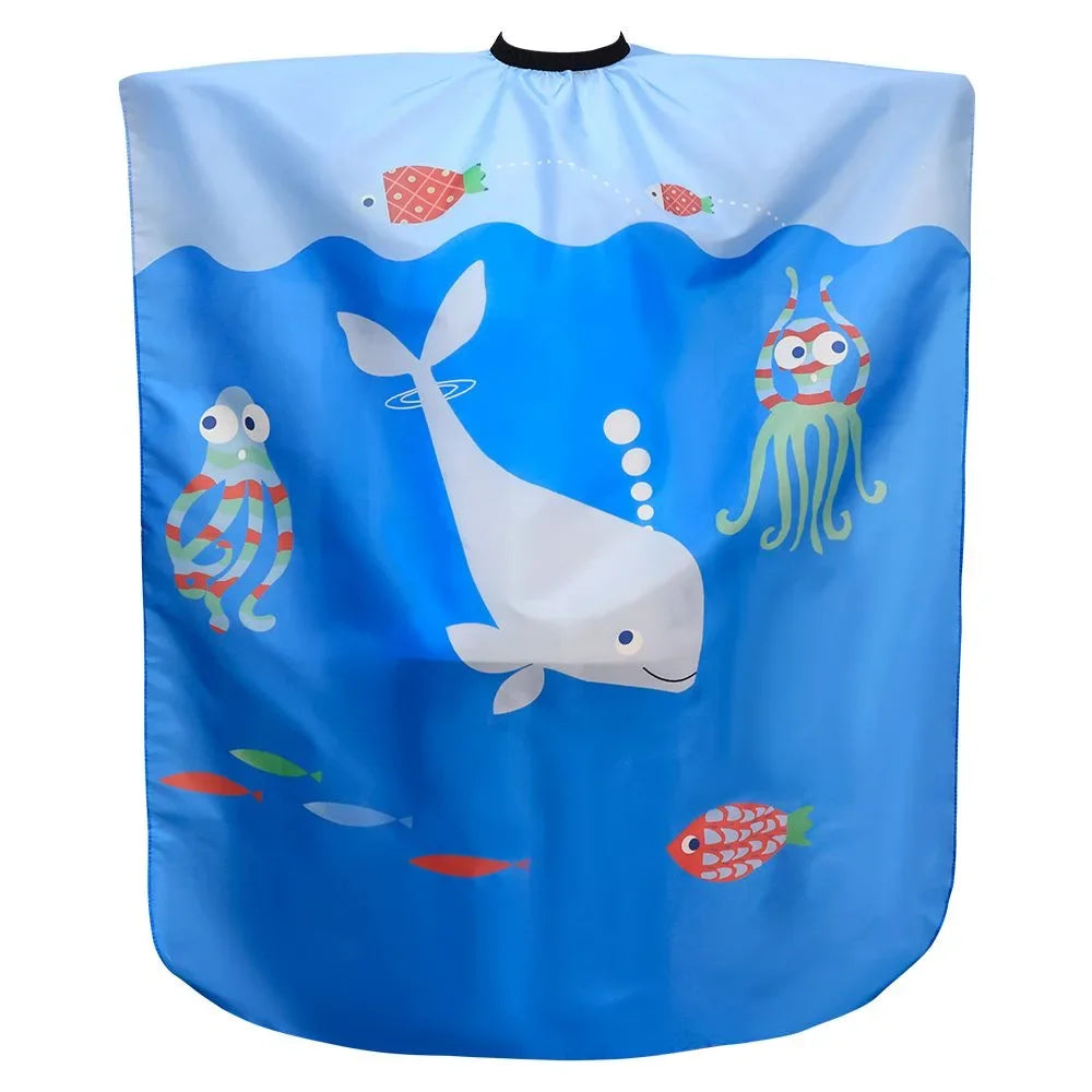 Kids Cartoon Waterproof Hair Cutting Cape – Barber Apron Hair Cutting Cape SWANS