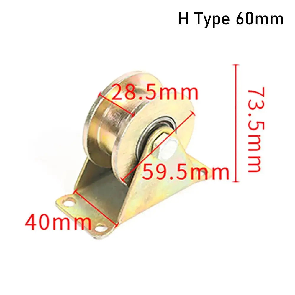U/V/H Track Wheel Bearing Pulley – Sliding Door Roller Sliding Door Roller SWANS H Type 60mm