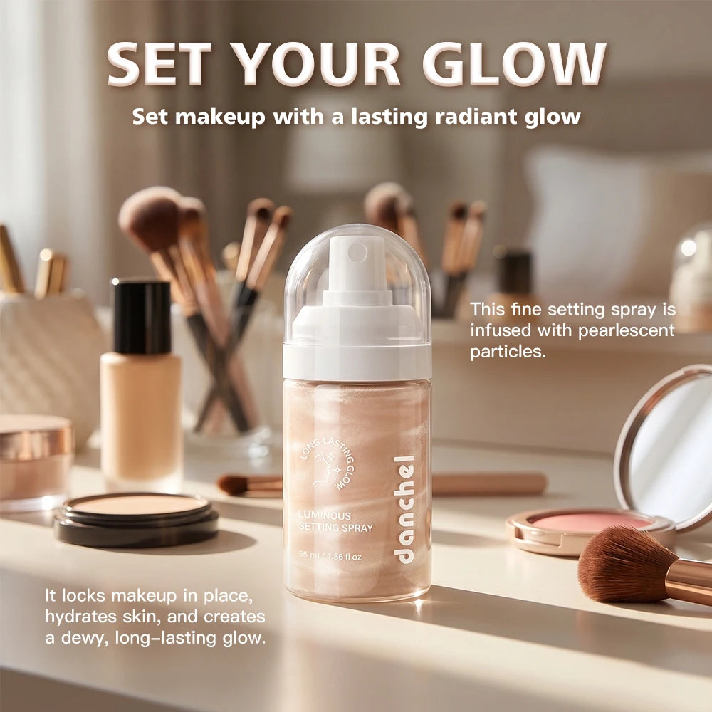 Luminous Setting Spray – Dewy Finish, Long-Lasting Makeup Lock Makeup Setting Spray SWANS