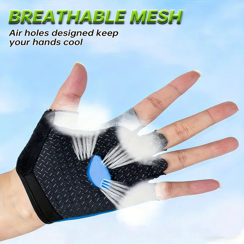 Half Finger Anti-Slip Cycling Gloves – Unisex Sports Gloves Sport Cycling Gloves SWANS