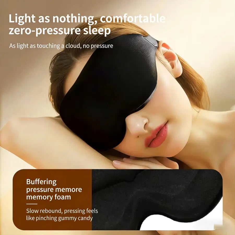3-Pack 3D Memory Foam Sleep Eye Mask – Light Blocking Blindfold Sleep Eye Mask SWANS
