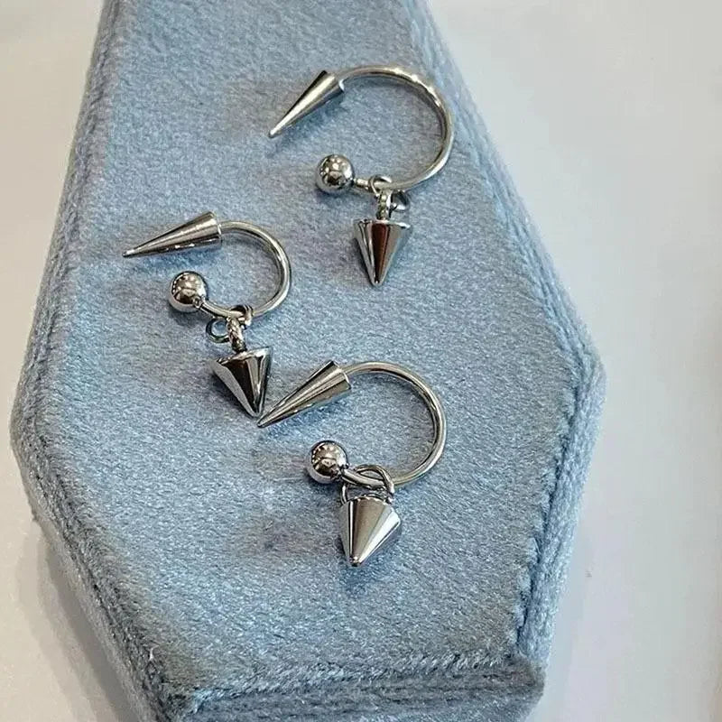 Gothic Spike Drop Stud Earring – Y2K Cartilage Piercing Gothic Stud Earring SWANS