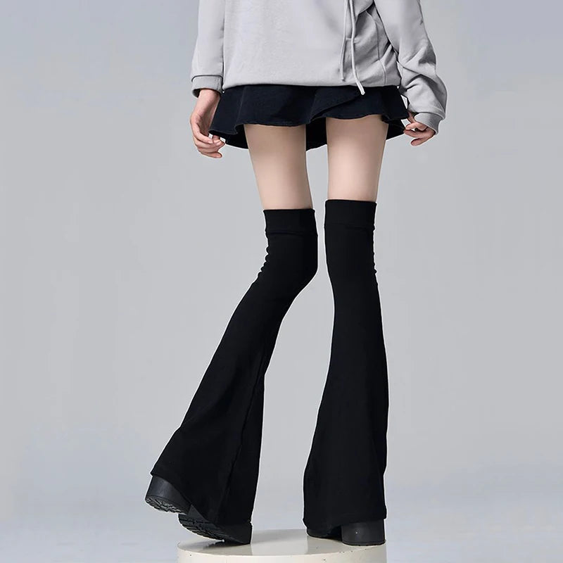 Y2K Over-The-Knee Stockings Horn Cuff Japanese Style Leg Warmers Over-Knee Leg Warmers SWANS