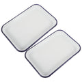 ROSENICE 2-Pc Enamel Rectangular Roasting & Baking Pan Set Enamel Baking Pan SWANS Default Title