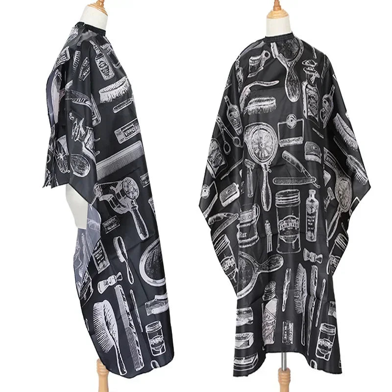 SWANS Waterproof Barber Cape – Pro Salon Haircut Gown Barber Haircut Cape SWANS