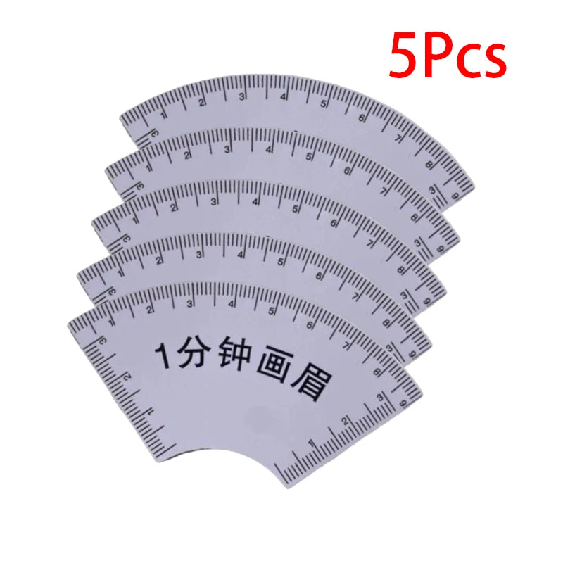 Eyebrow Mapping Ruler Microblading Guide Tool 5/10 Pack Eyebrow Mapping Ruler SWANS white 5Pcs B2
