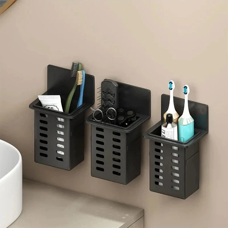 Wall Mounted Storage Box – Kitchen & Bathroom Organizer Wall Storage Organizer SWANS