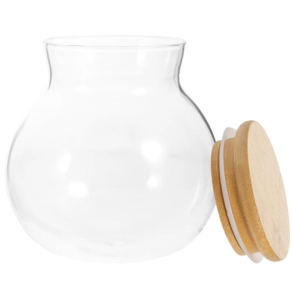 ROSENICE 500ml Airtight Glass Tea Canister & Storage Jar Glass Storage Canister SWANS