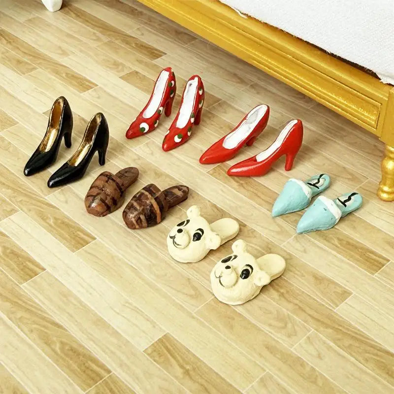 1/12 Scale Mini High Heels – Dollhouse Doll Accessories 2pk Doll Accessories SWANS