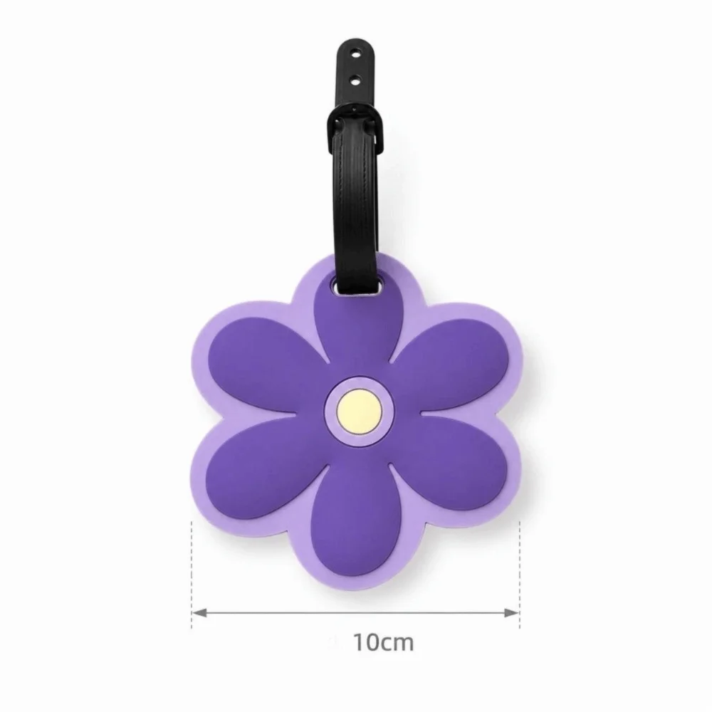 Flower Luggage Tag with Signature Card | Travel Bag ID Tag Luggage Tag SWANS