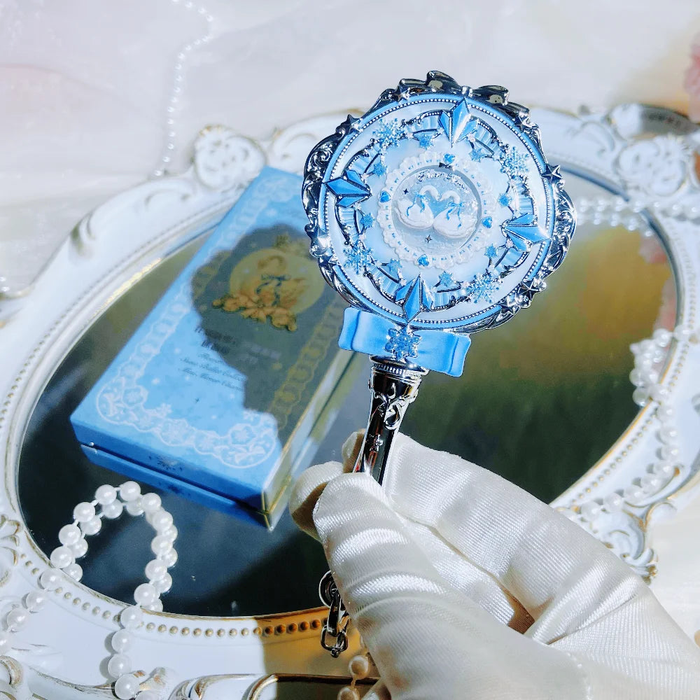 Flower Knows Snowflake Ballet Makeup Kit – Highlighter & Mirror Makeup Kit Set SWANS mini mirror