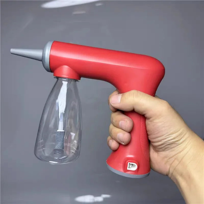 SWANS Electric Foam Hair Perming Machine – Cordless Styler Hair Perming Machine SWANS red with 2 bottles