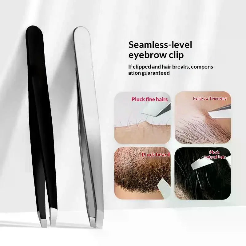 YOVIP 4-Piece Stainless Steel Tweezers Set – Eyebrow & Grooming Tweezers Set SWANS
