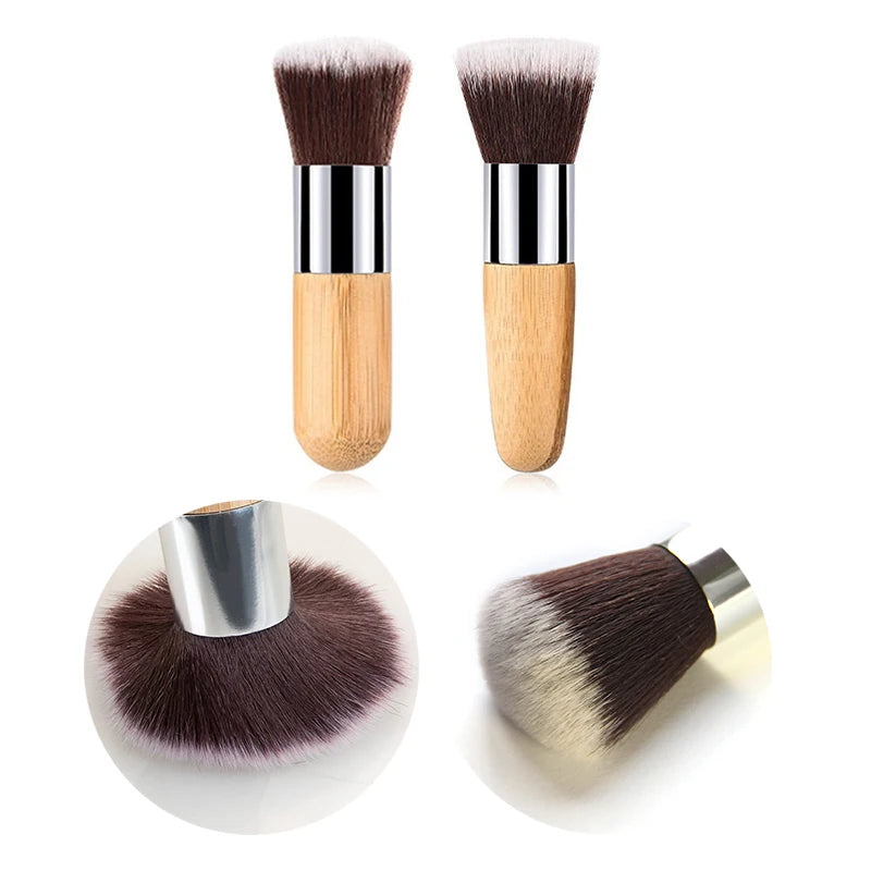 KuZHEN Flat Top Makeup Brush – Foundation, Blush & Powder Makeup Brush SWANS