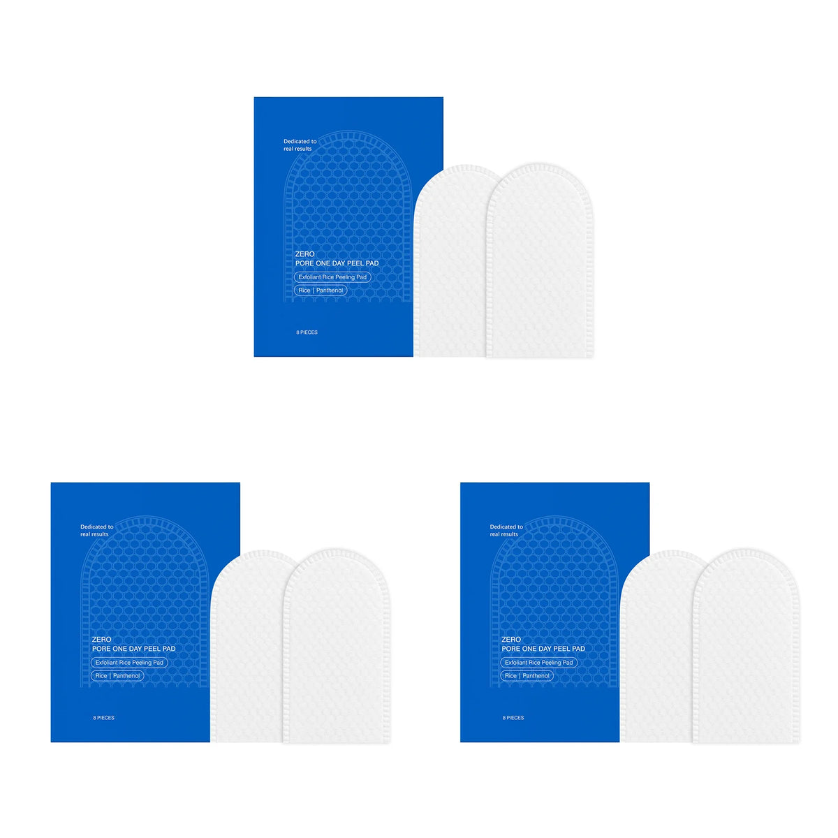 Zero Pore Dual-Texture Exfoliating Cotton Pads – 8pc Set Exfoliating Face Pads SWANS 24pcs boxed