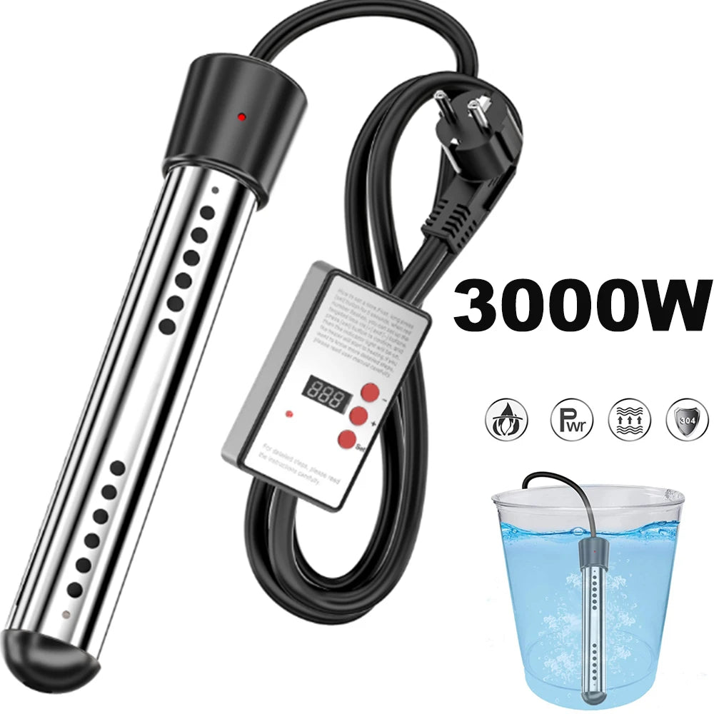 YTYIN Portable Immersion Water Heater 110V/220V 2000W–3000W Immersion Water Heater SWANS