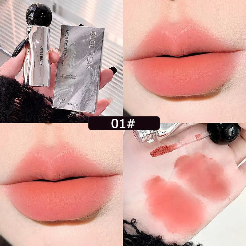 Velvet Mist Matte Lip Gloss – Long-Lasting Tint & Mud Cream Matte Lip Gloss SWANS B 01