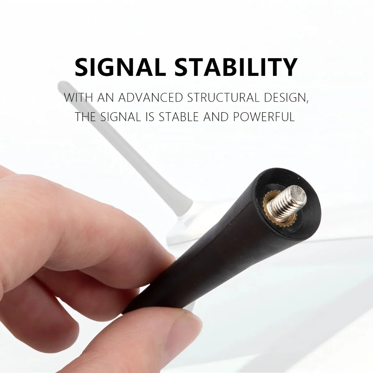 Mini Short Car Antenna 6.5cm – Universal FM AM DAB Roof Mount Car Roof Antenna SWANS