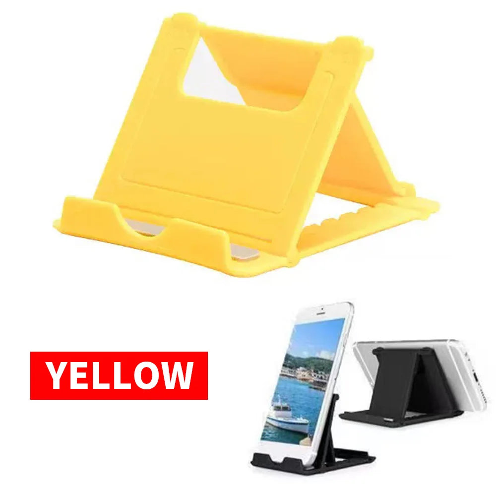 SWANS Mini Foldable Phone & Tablet Stand – Universal Holder Phone Tablet Stand SWANS yellow