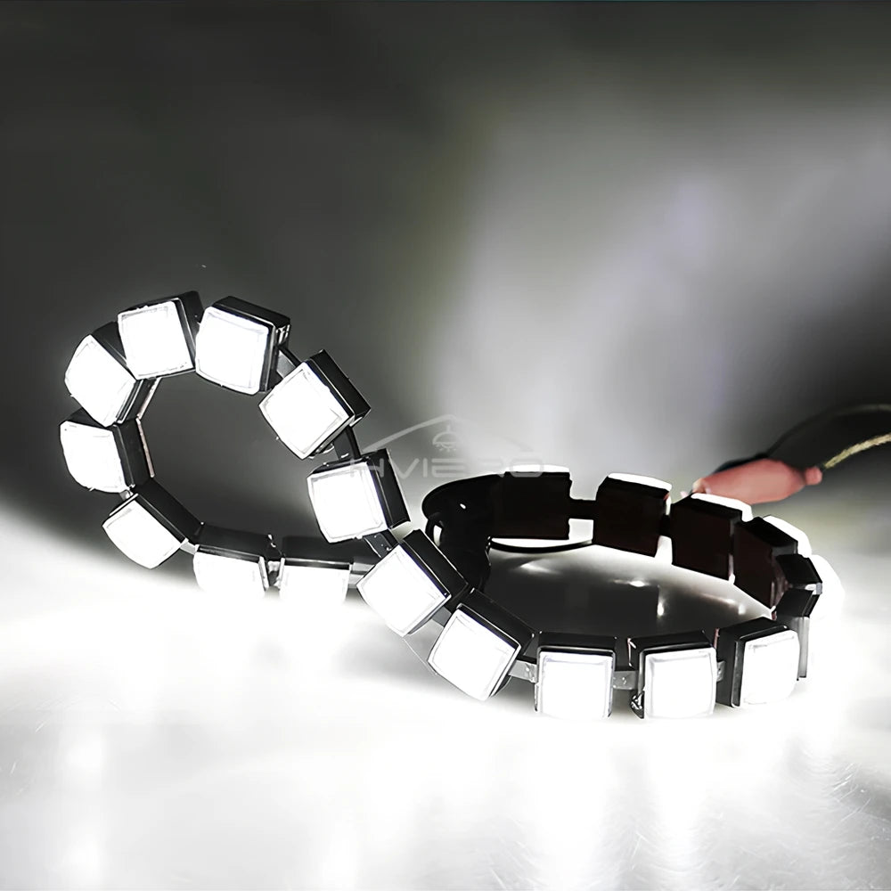 HVIERO LED DRL Strip 12V IP67 Waterproof Daytime Running Light LED DRL Strip Light SWANS