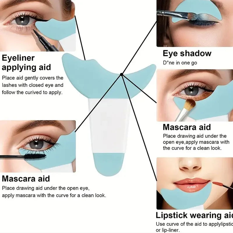 SWANS Silicone Mascara Guard & Eyelash Applicator Shield Tool Eyelash Applicator Tool SWANS